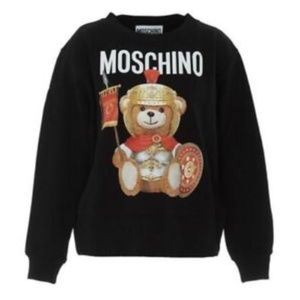 NWT, Moschino Black Sweater with Bear Design
